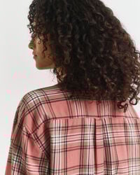 Relaxed fit ‑mitoitettu ruudullinen flanellipaita