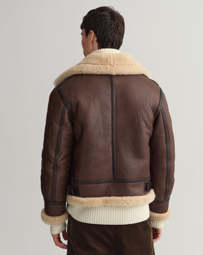 Shearling-takki