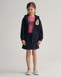 Girls-malliston vakosamettiminihame