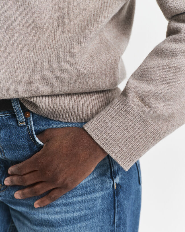 Villa-kašmirsekoitteinen Rugger-neulepusero