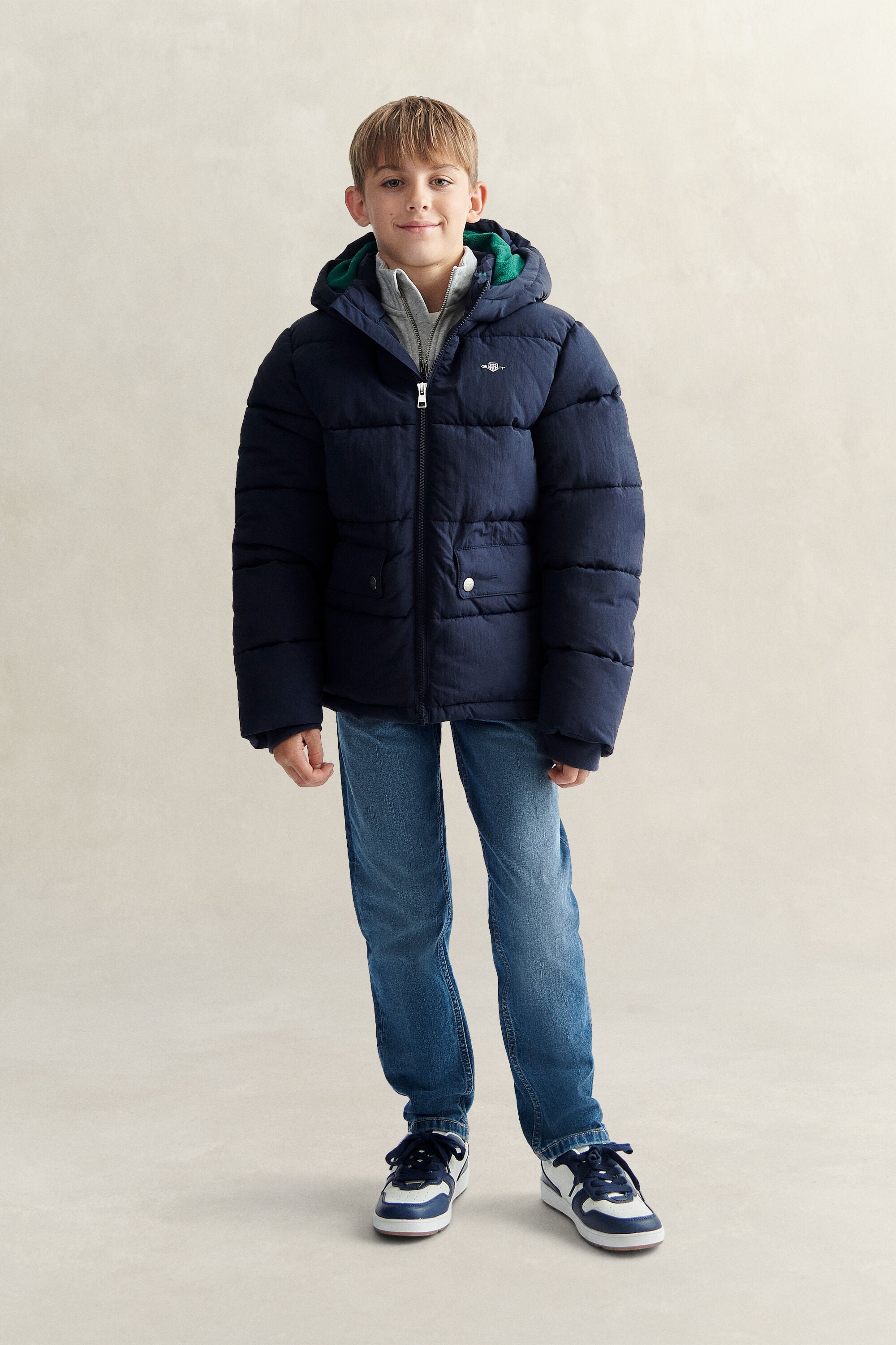 Teen Boys ‑malliston Baffle-takki