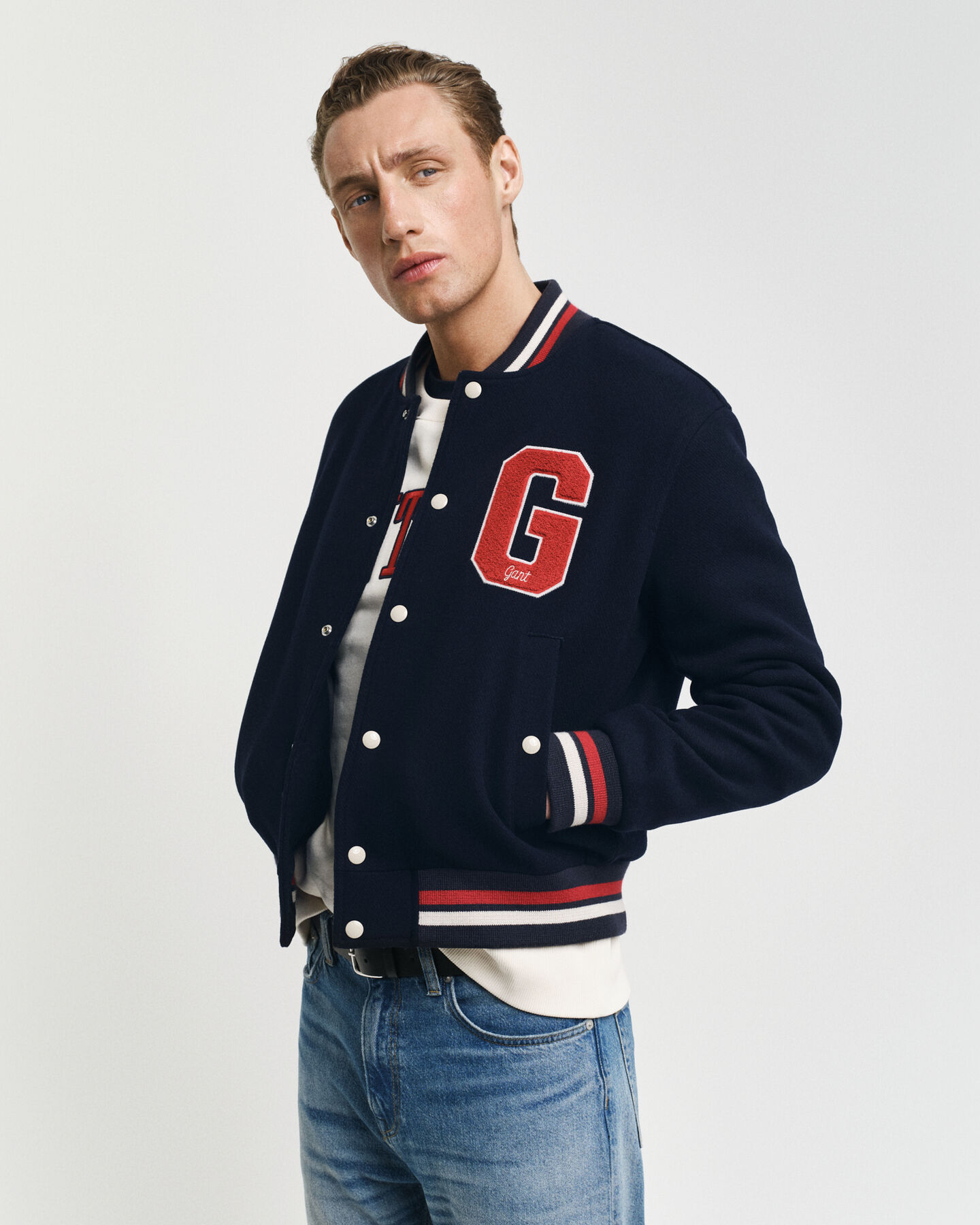 GANT Varsity Jacket ‑villasekoitetakki