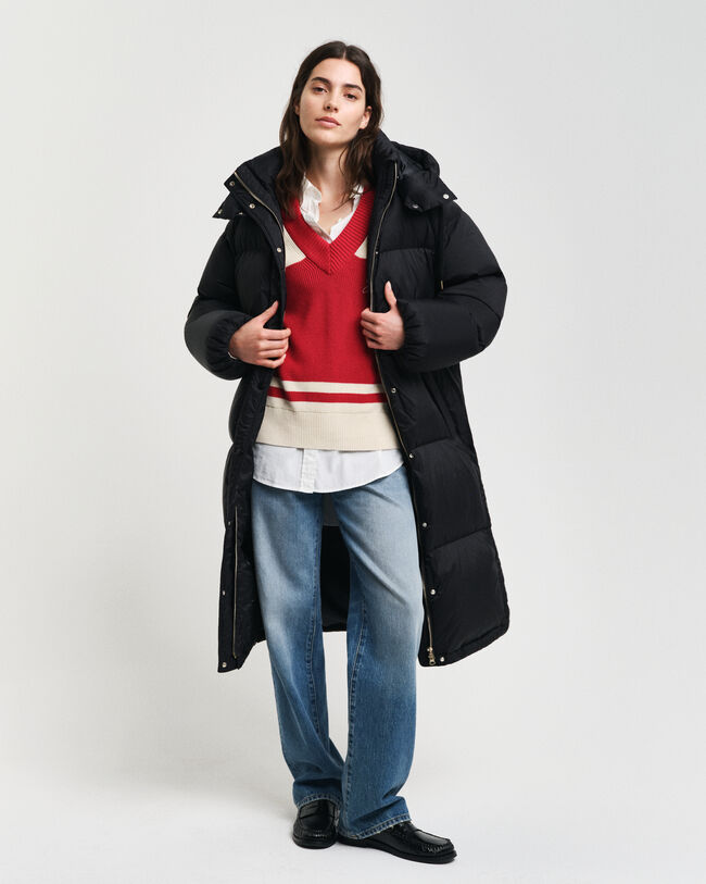 Kokopitkä untuvatakki