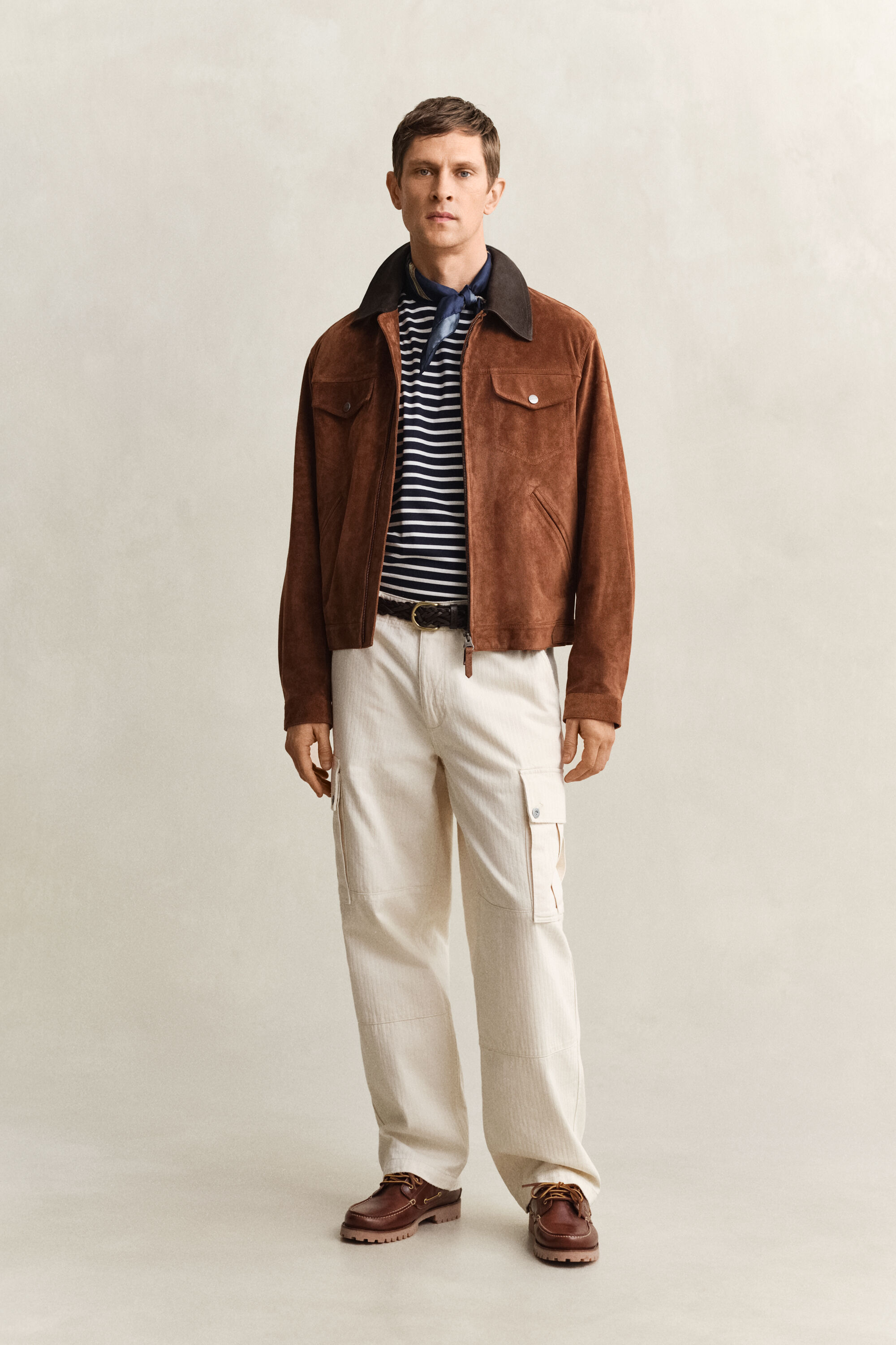 Raidallinen t‑paita pima-puuvillaa