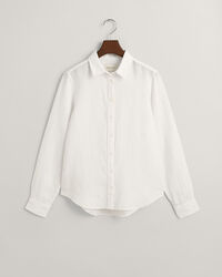 Regular fit ‑mitoitettu pellavainen chambray-paita