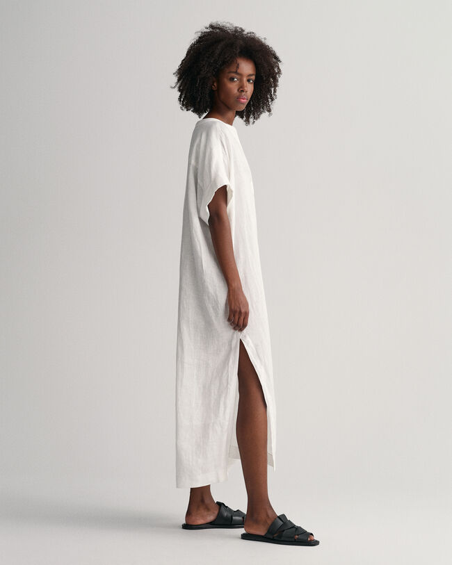 Lyhythihainen pellavakaftaani