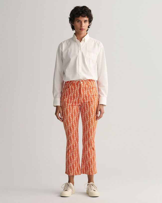 Vajaamittaiset printtikuvioidut Chain-farkut