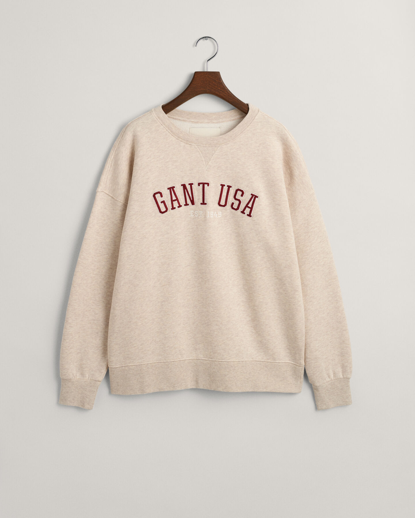 Oversized fit -mitoitettu GANT USA -collegepaita, jossa pyöreä pääntie