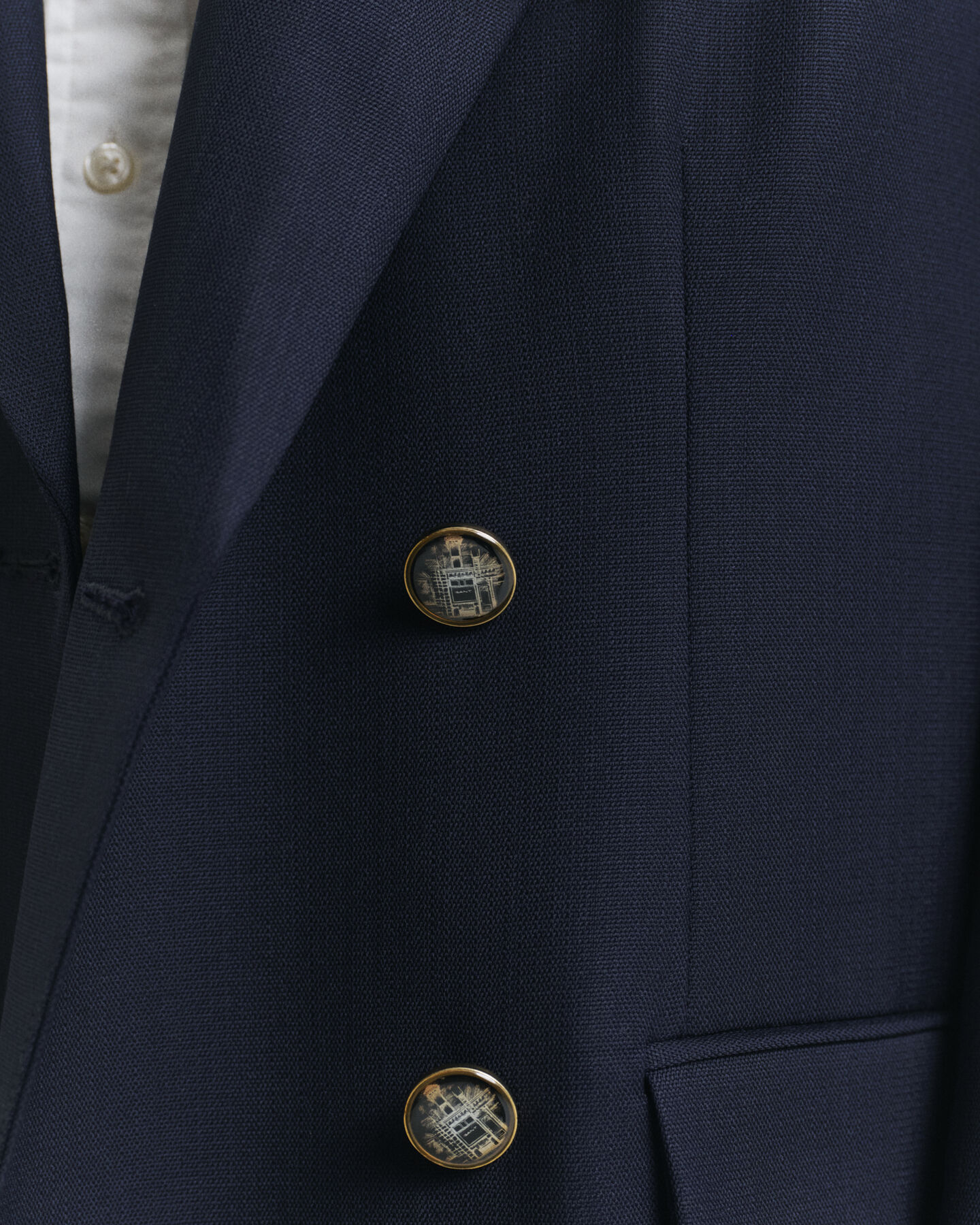 Oversized fit ‑mitoitettu hopsack-villakangasbleiseri