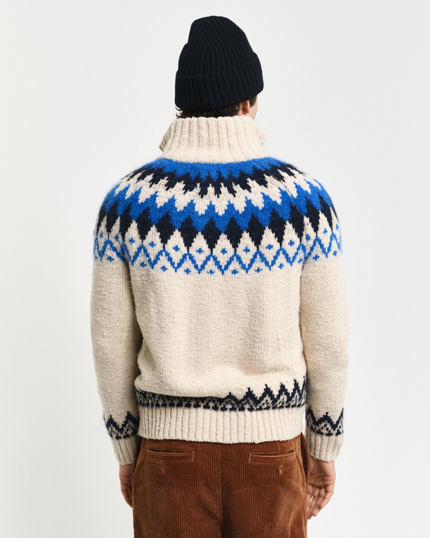 Vetoketjullinen jacquard-neuletakki