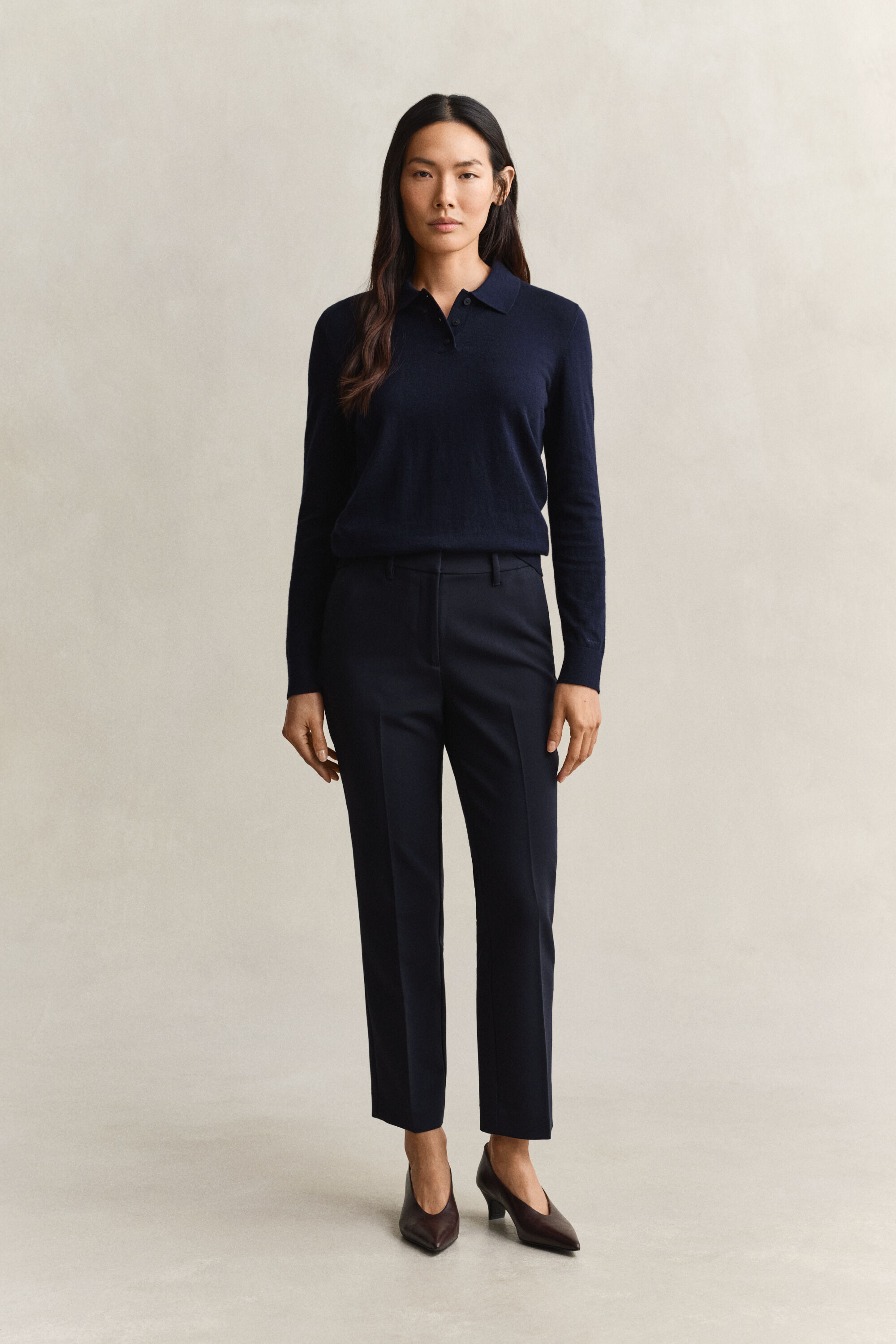 Slim fit ‑mitoitetut housut
