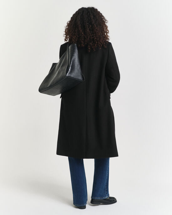 Klassinen hyvin istuva villasekoitetakki