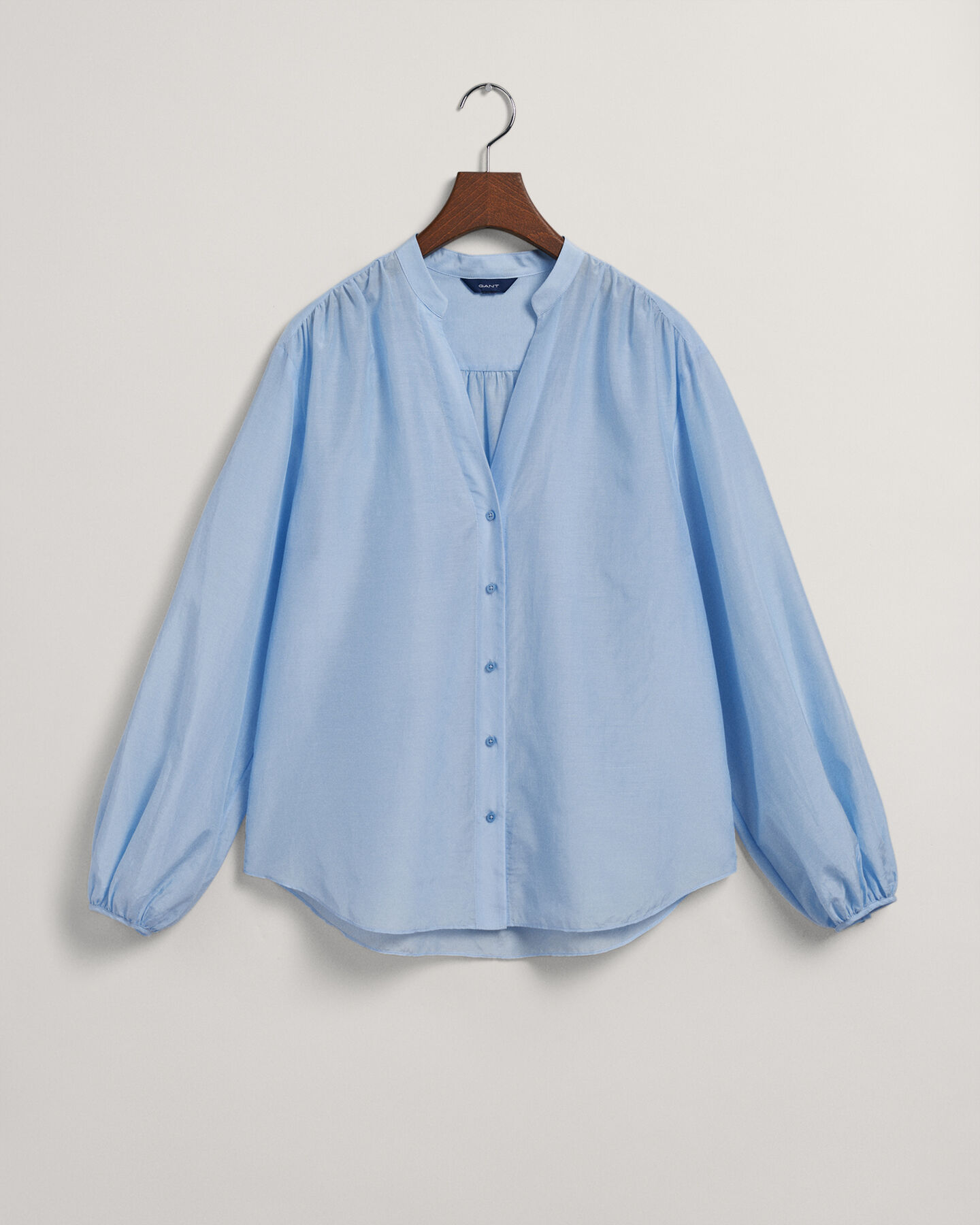 Relaxed fit ‑mitoitettu pusero puuvilla-silkkisekoitetta