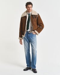 Shearling-takki