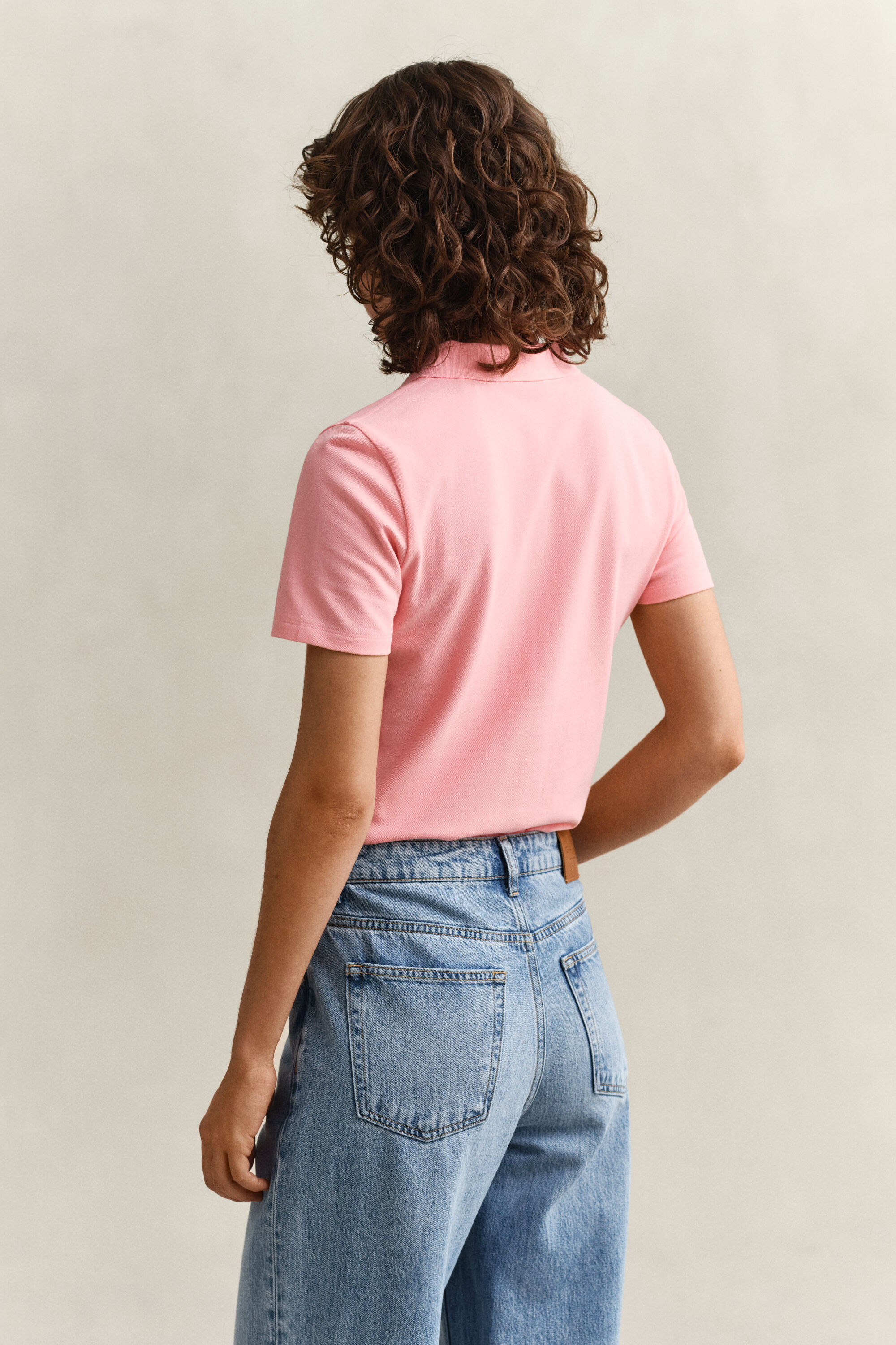 Slim fit ‑mitoitettu pikeepaita