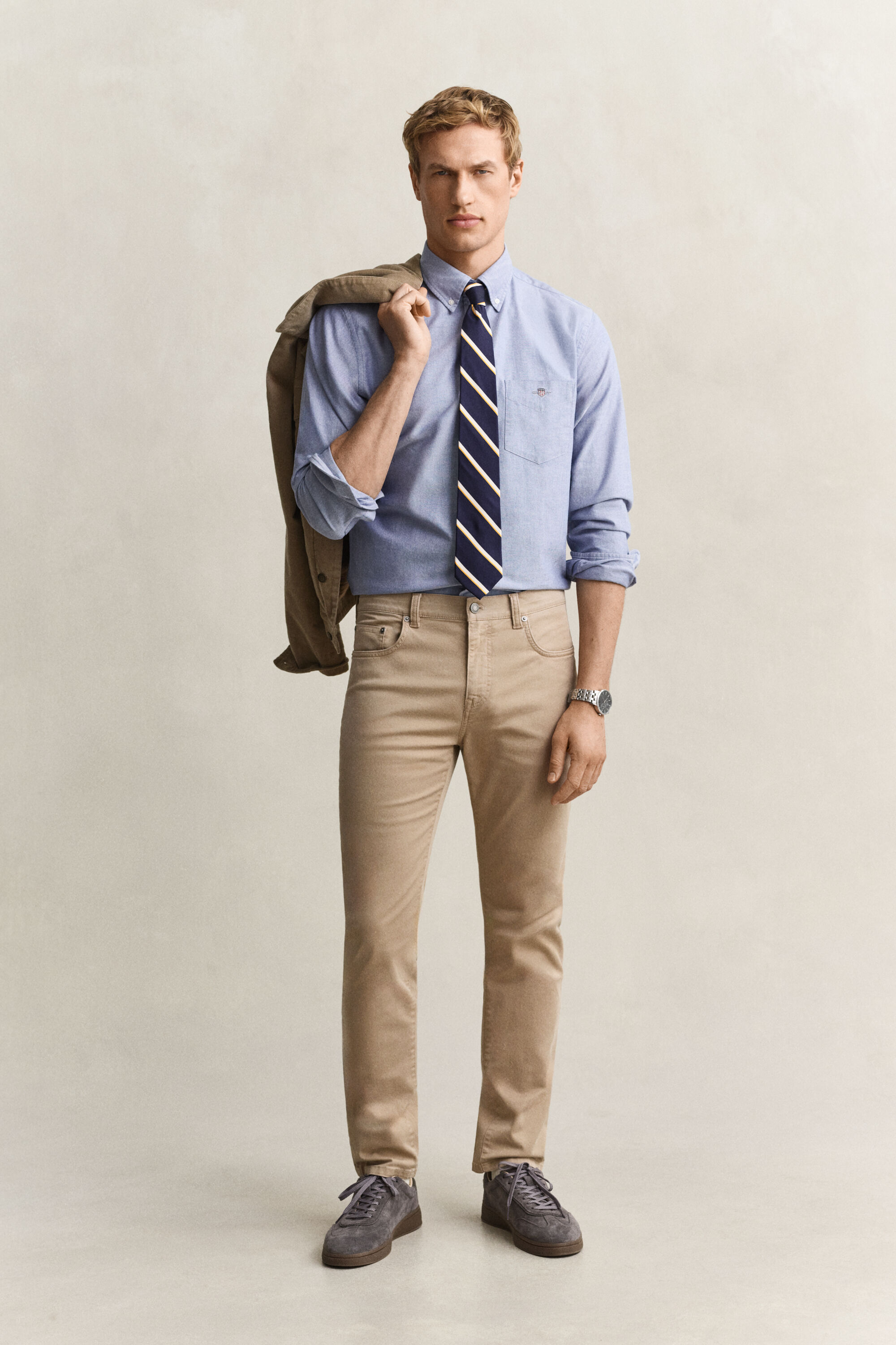 Slim fit ‑mitoitetut Desert-farkut