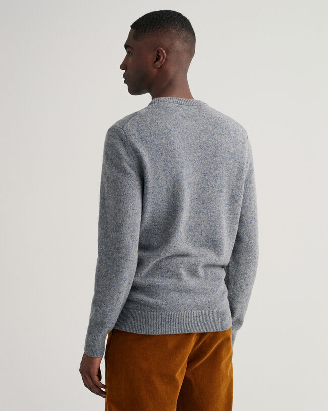 Meleerattu Neps-neulepusero, pyöreä pääntie