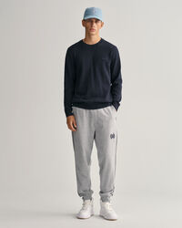 Flamme-puuvillaneulepusero, jossa py&ouml;re&auml; p&auml;&auml;ntie