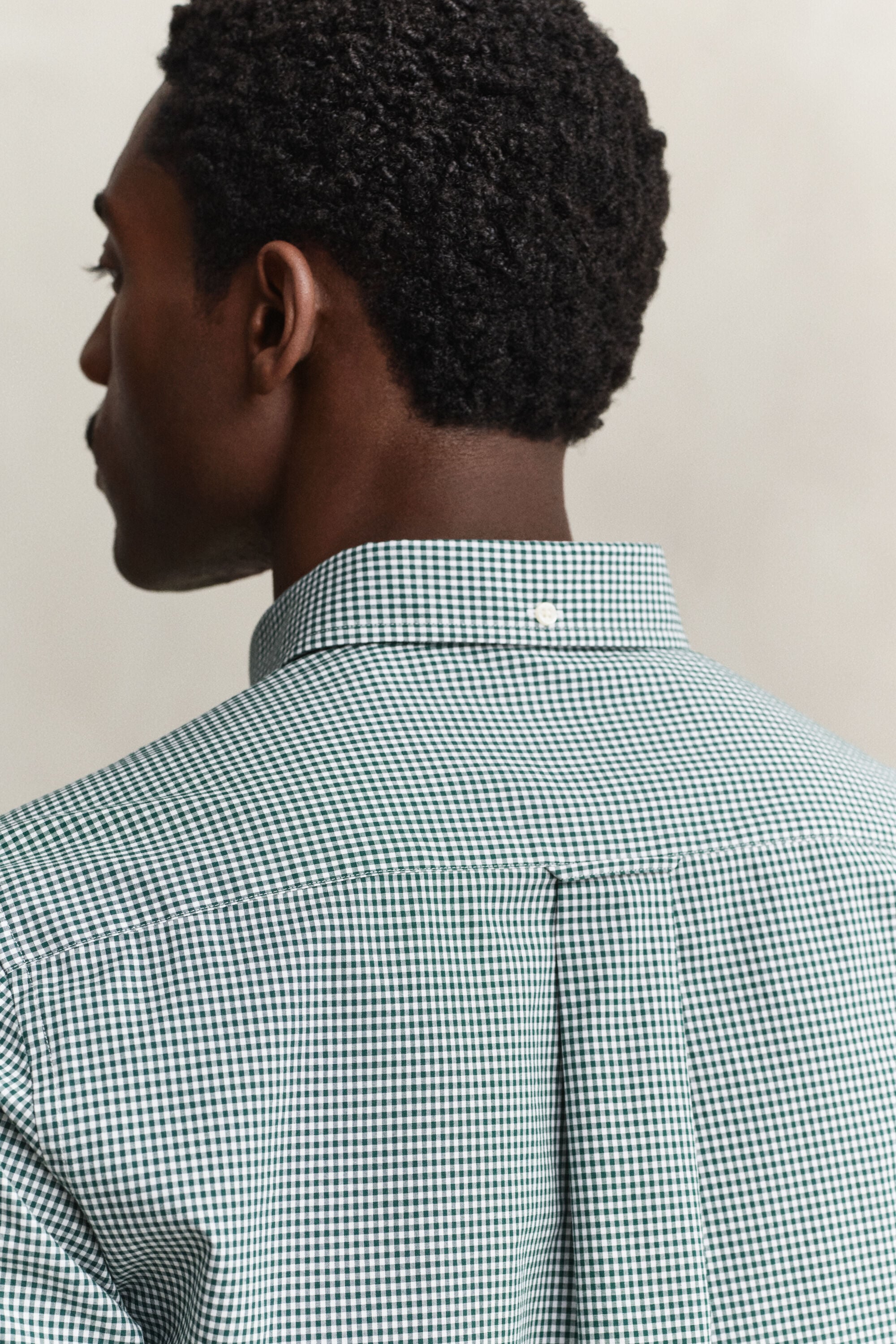 Gingham-ruudullinen Classic-popliinipaita