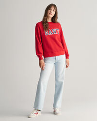 Logo-collegepaita, pyöreä pääntie