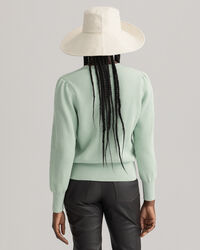 Puuvillainen ribbineuletakki