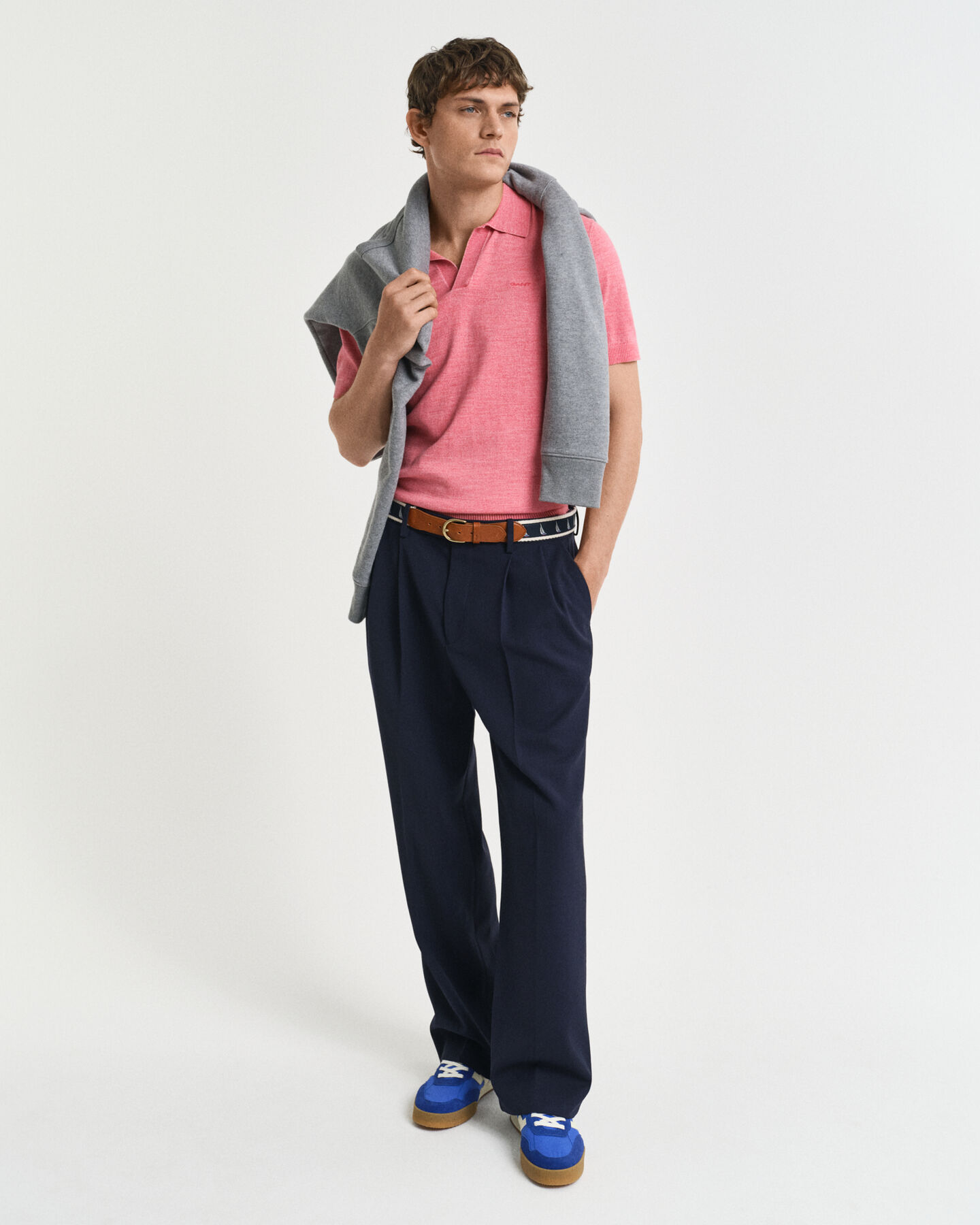 Lyhythihainen Sunfaded-pikeeneulepusero