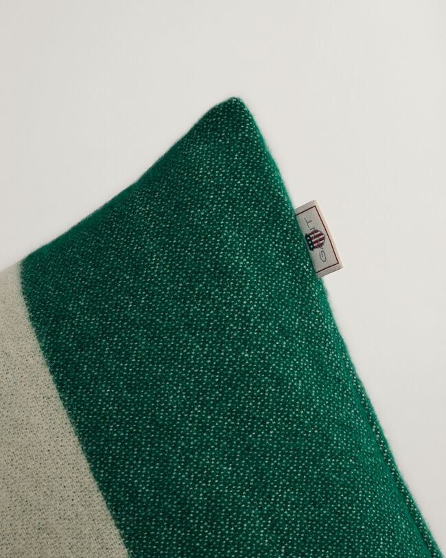 Raidallinen villakankainen tyynynpäällinen