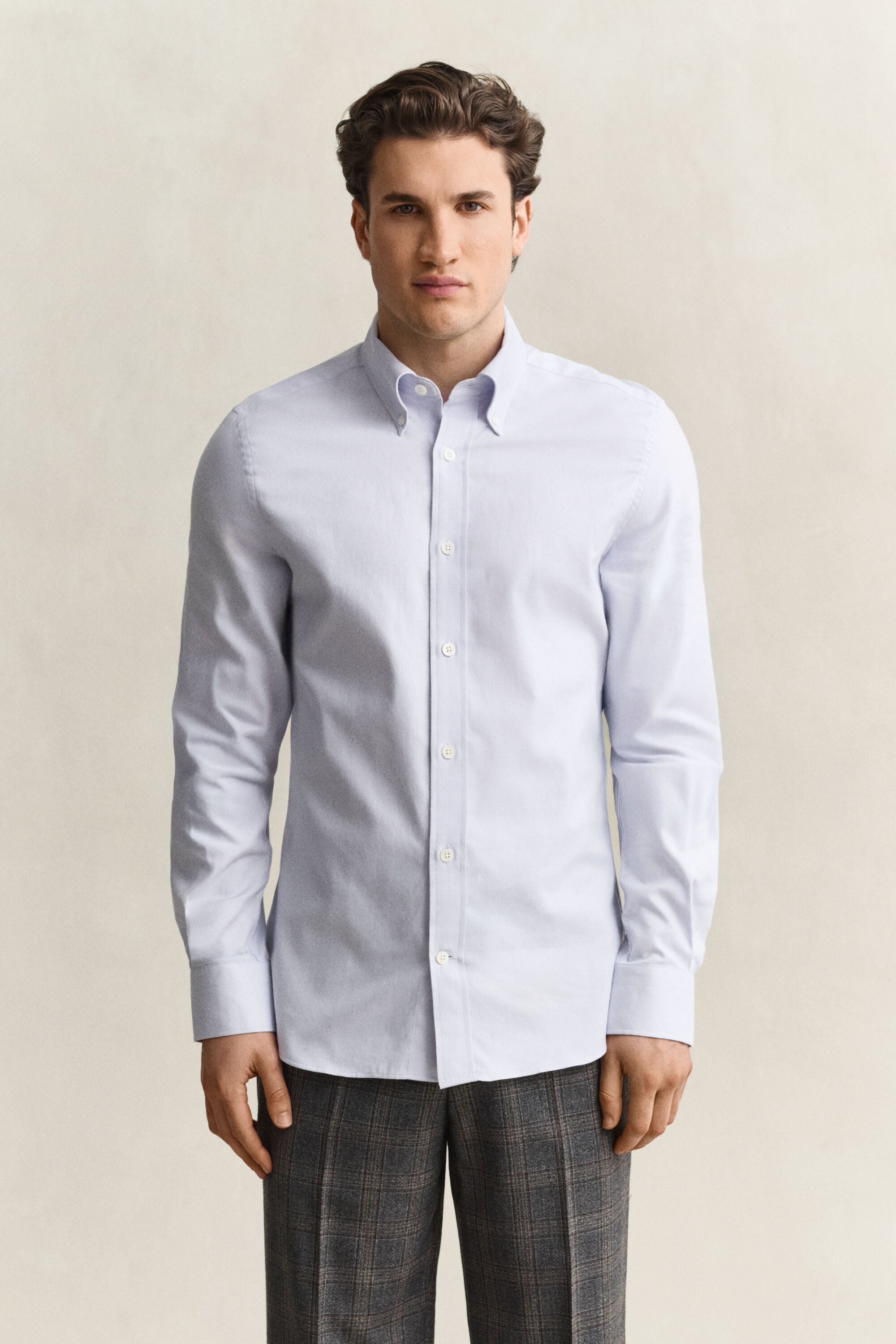 Slim fit ‑mitoitettu kauluspaita