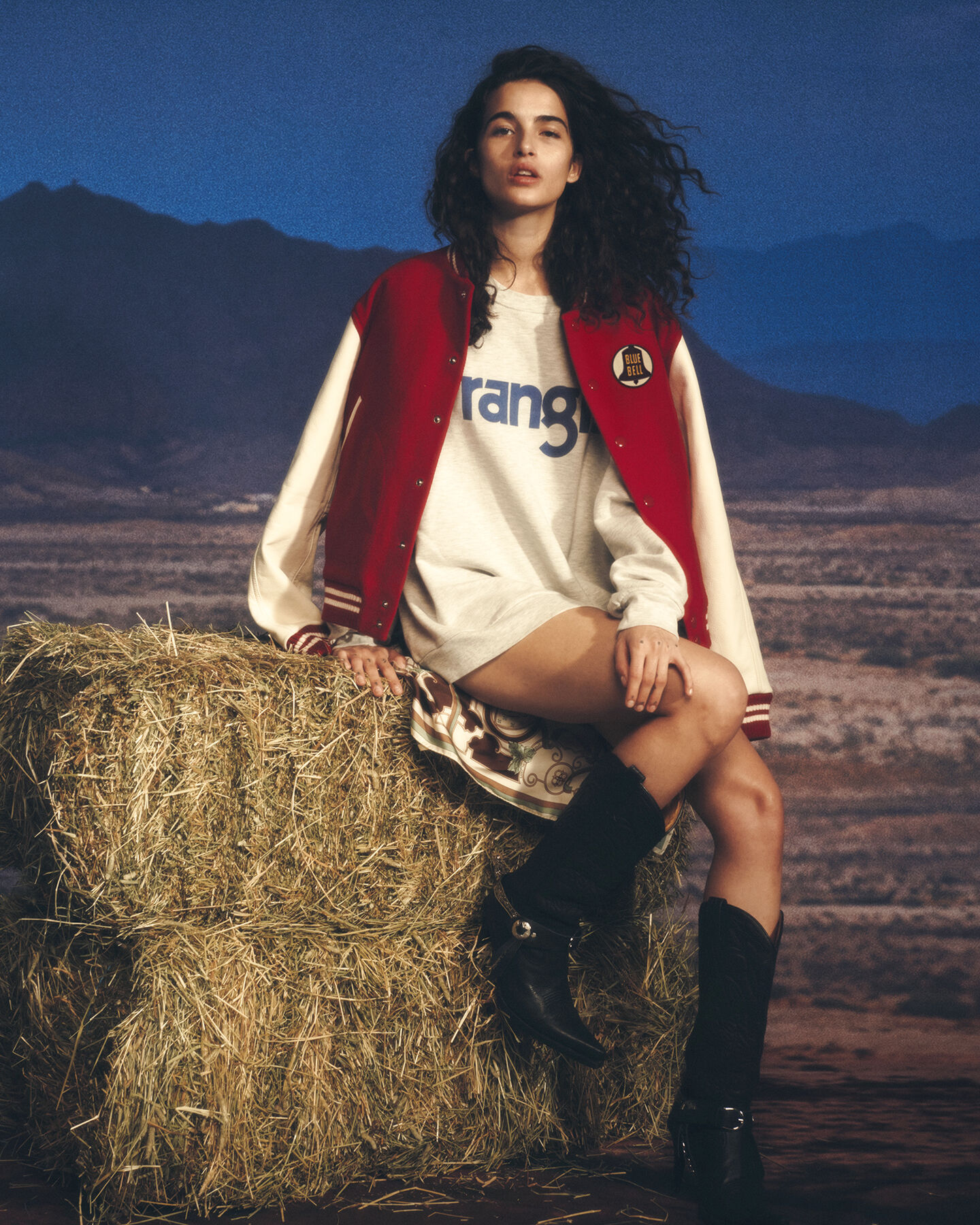 Wrangler x GANT ‑malliston Varsity Jacket ‑takki