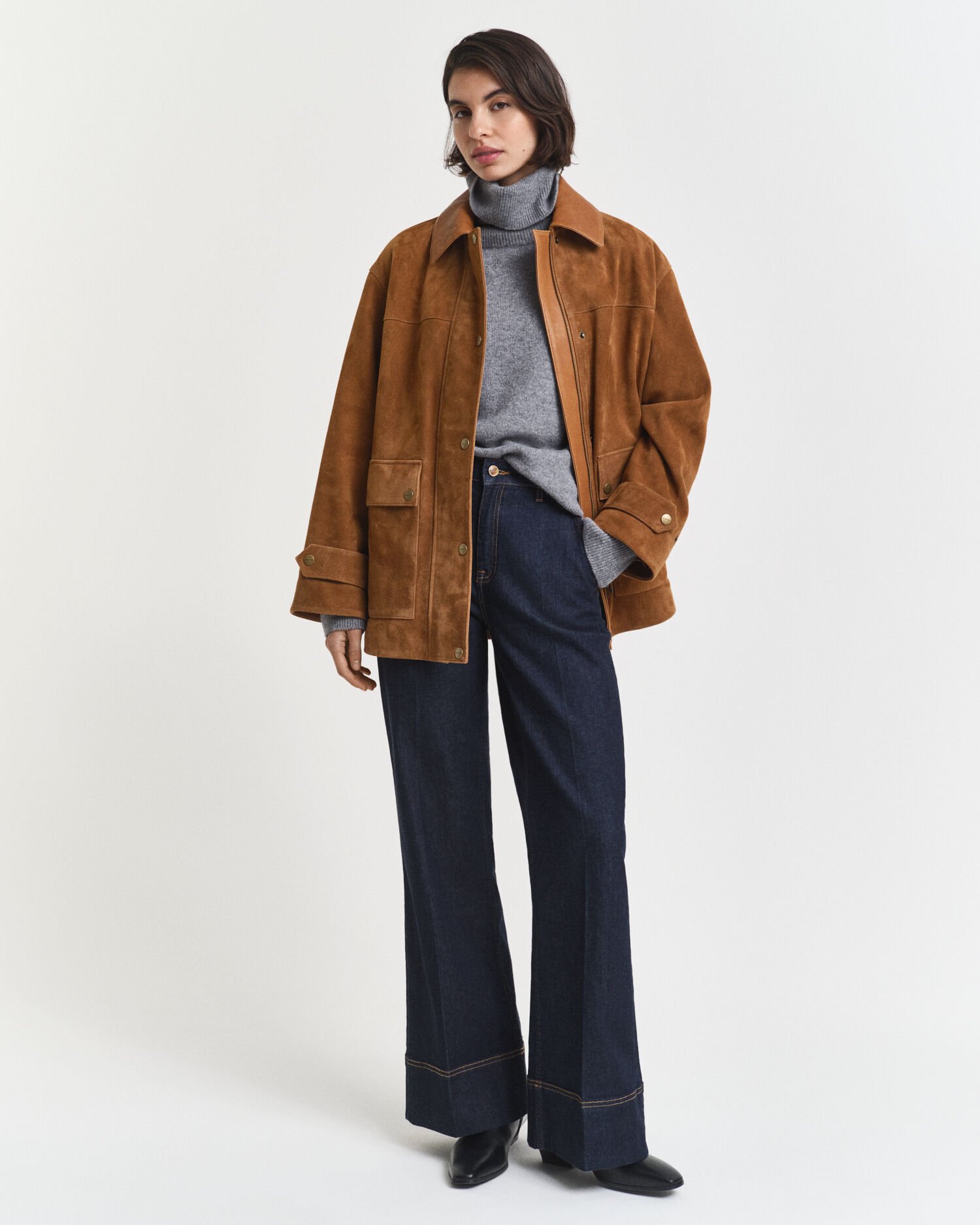 Villa-kašmirsekoitteinen pooloneulepusero