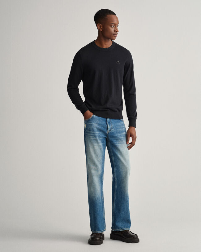 Neulepusero puuvillan ja ka&scaron;mirin sekoitteesta, py&ouml;re&auml; p&auml;&auml;ntie