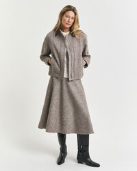 Midimittainen villakankainen kellohame