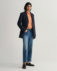 Regular&nbsp;fit ‑mitoitettu Chain-printtipaita puuvillavoileeta