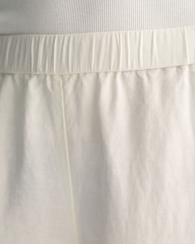 Relaxed fit ‑mitoitetut Pull-On-pellavasekoitehousut