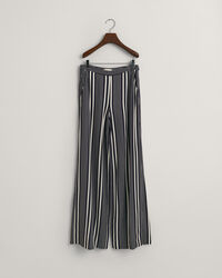 Regular fit ‑mitoitetut leveälahkeiset raitahousut