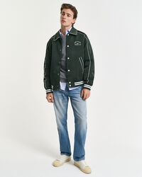 Puuvillapikeeneule, pyöreä pääntie