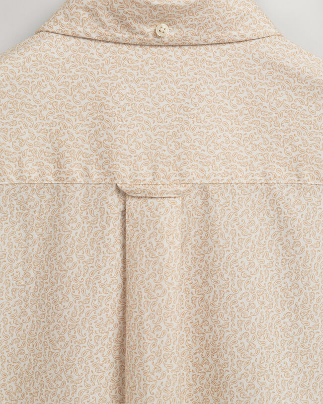 Regular fit ‑mitoitettu pienikuvioinen Paisley-oxford-paita