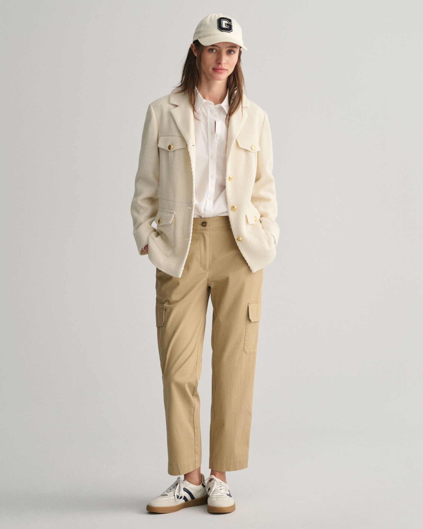 Slim fit ‑mitoitettu kohopintainen bleiseritakki