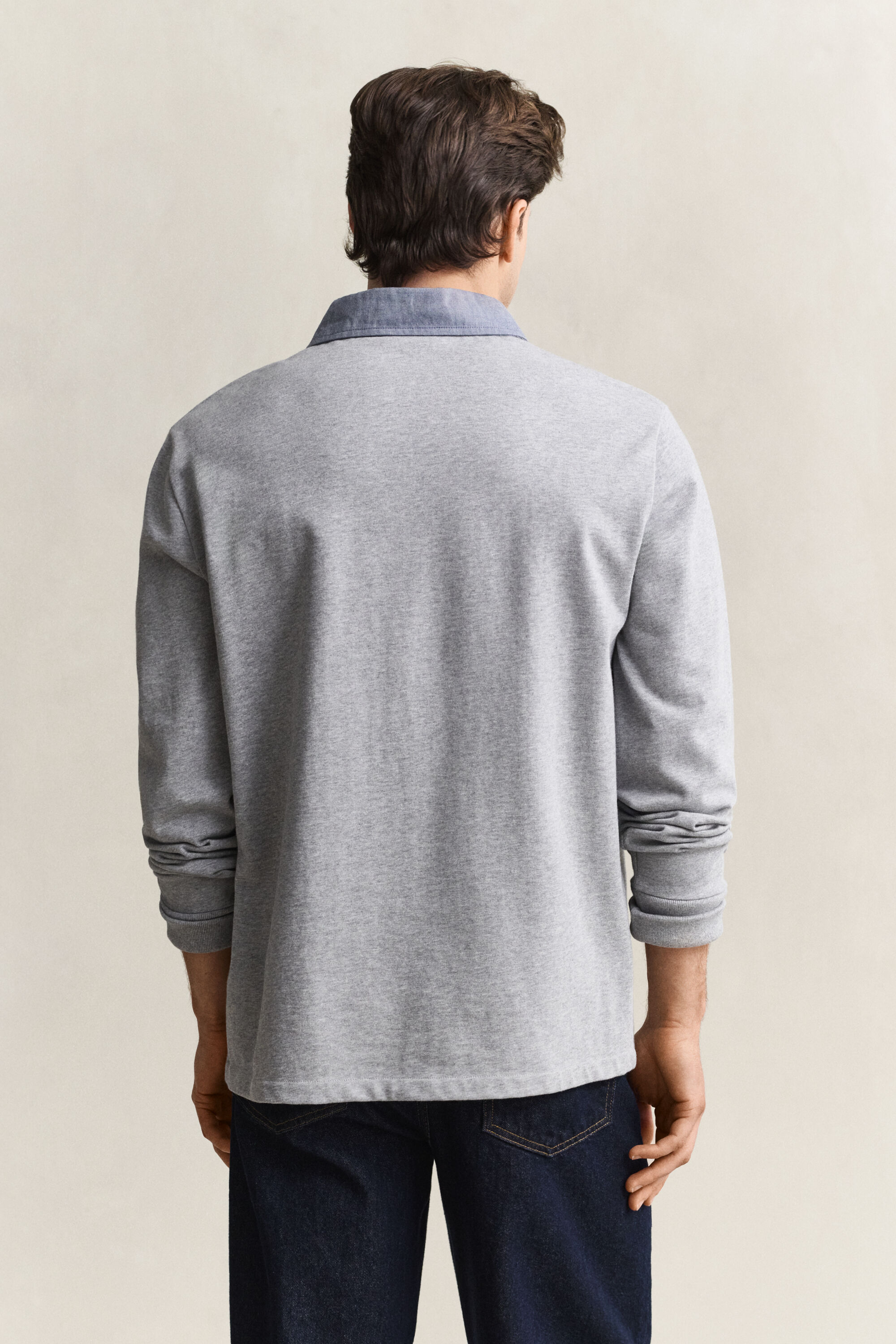 Heavy Rugger -paita chambray-kauluksella