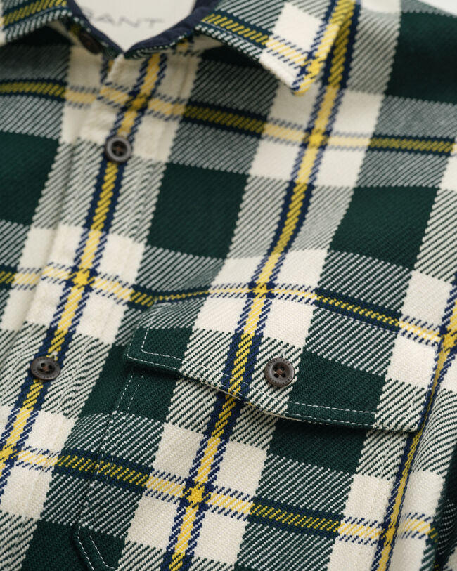 Ruudullinen päällyspaita tukevasta tvillistä