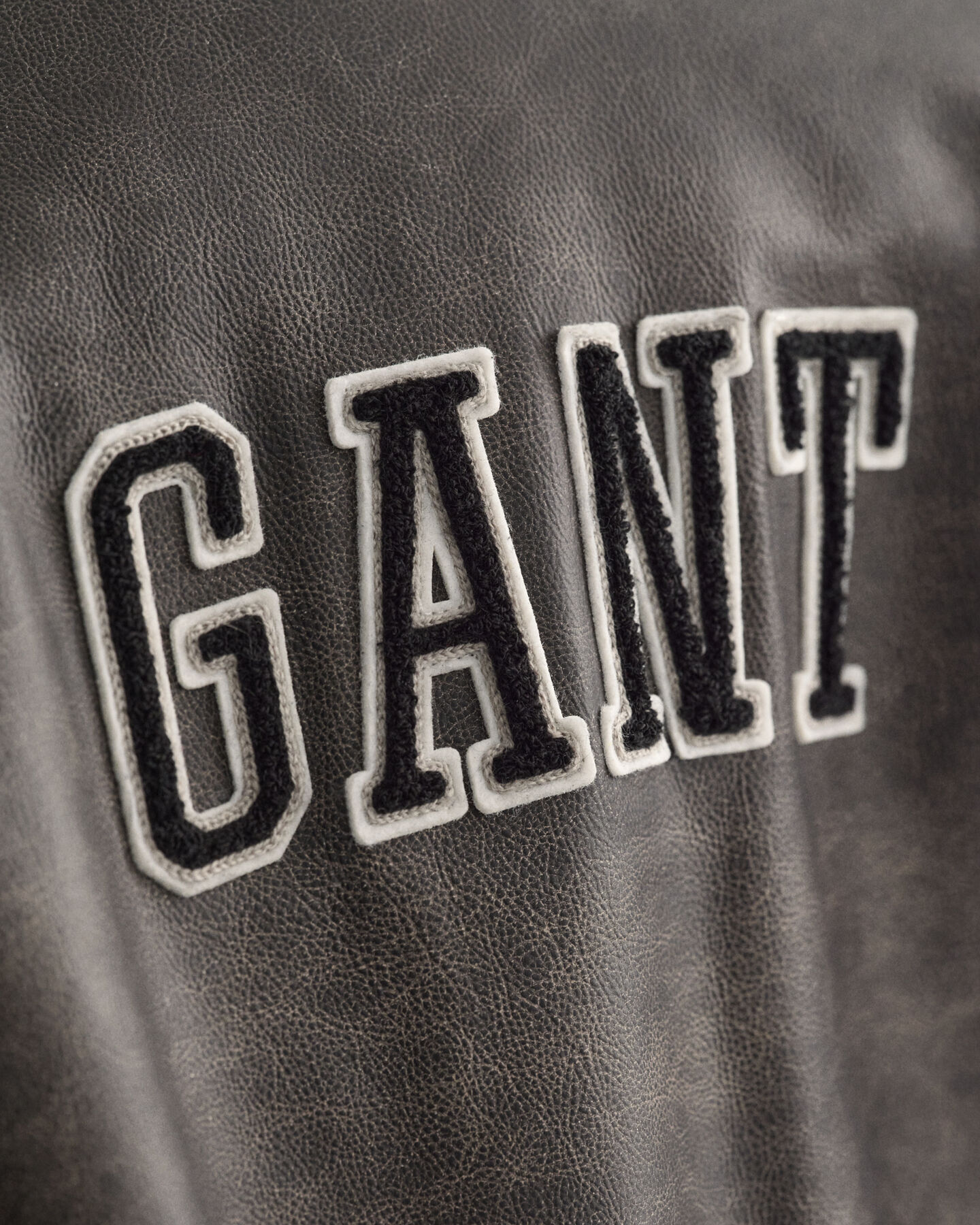 Nahkainen GANT Varsity Jacket