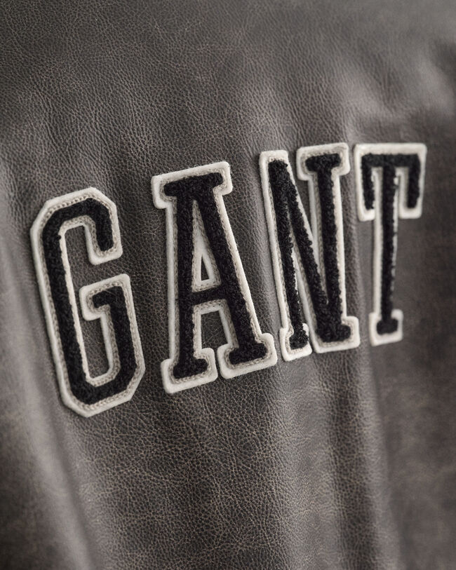 Nahkainen GANT Varsity Jacket