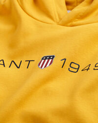 Painatuksella varustettu huppari