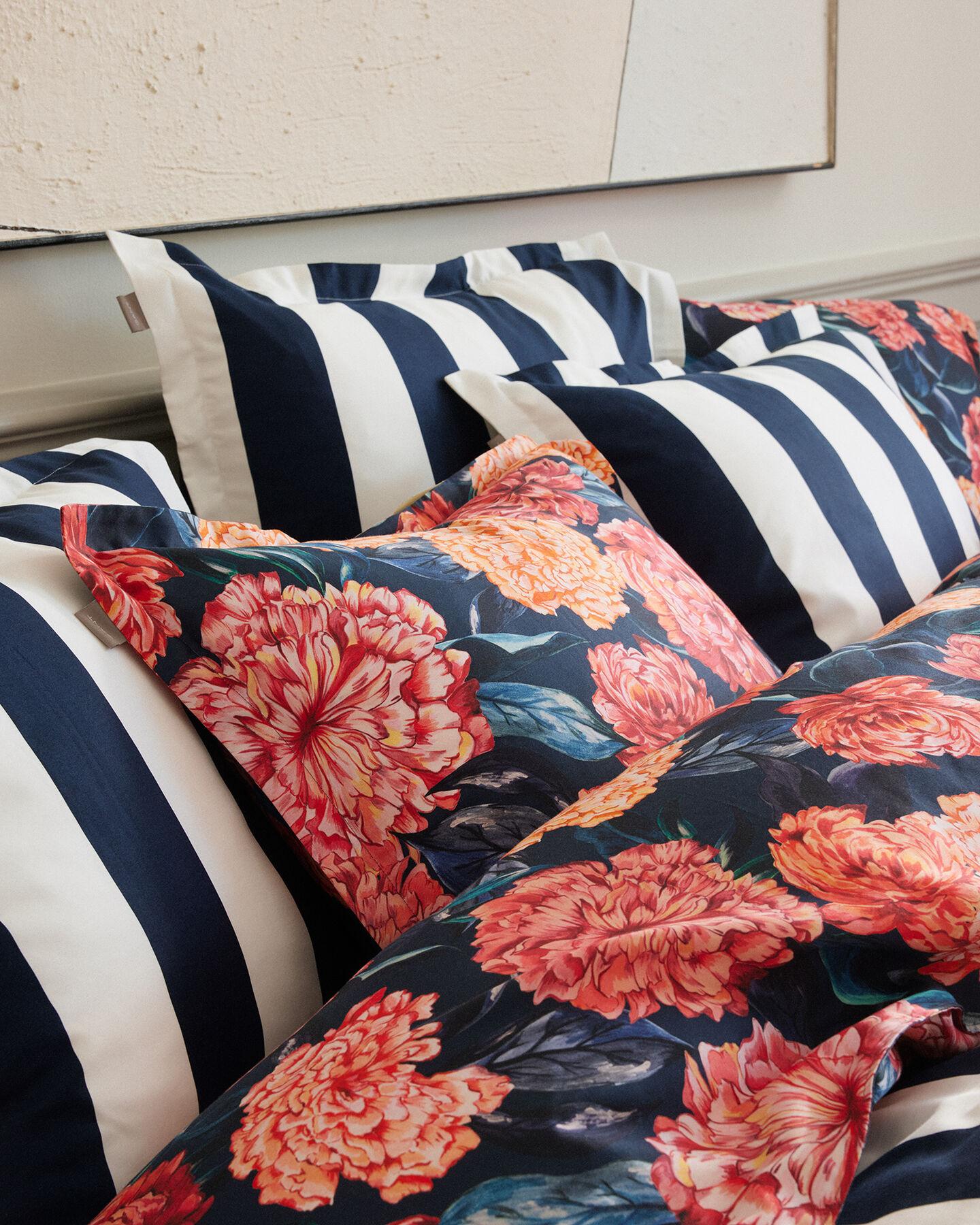 Printtikuvioitu Peony-pussilakana