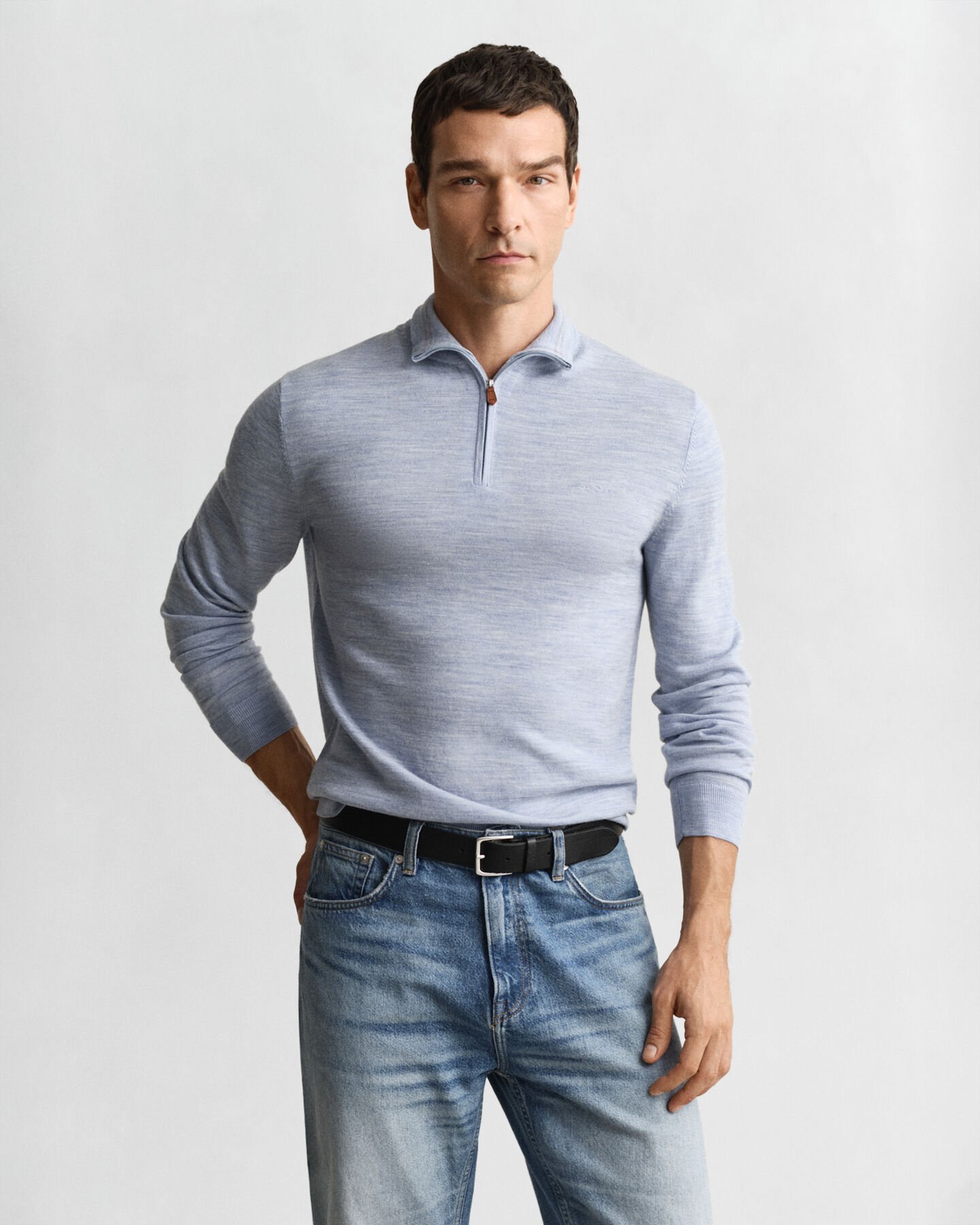 Ohut merinovillaneule, vetoketjukaulus