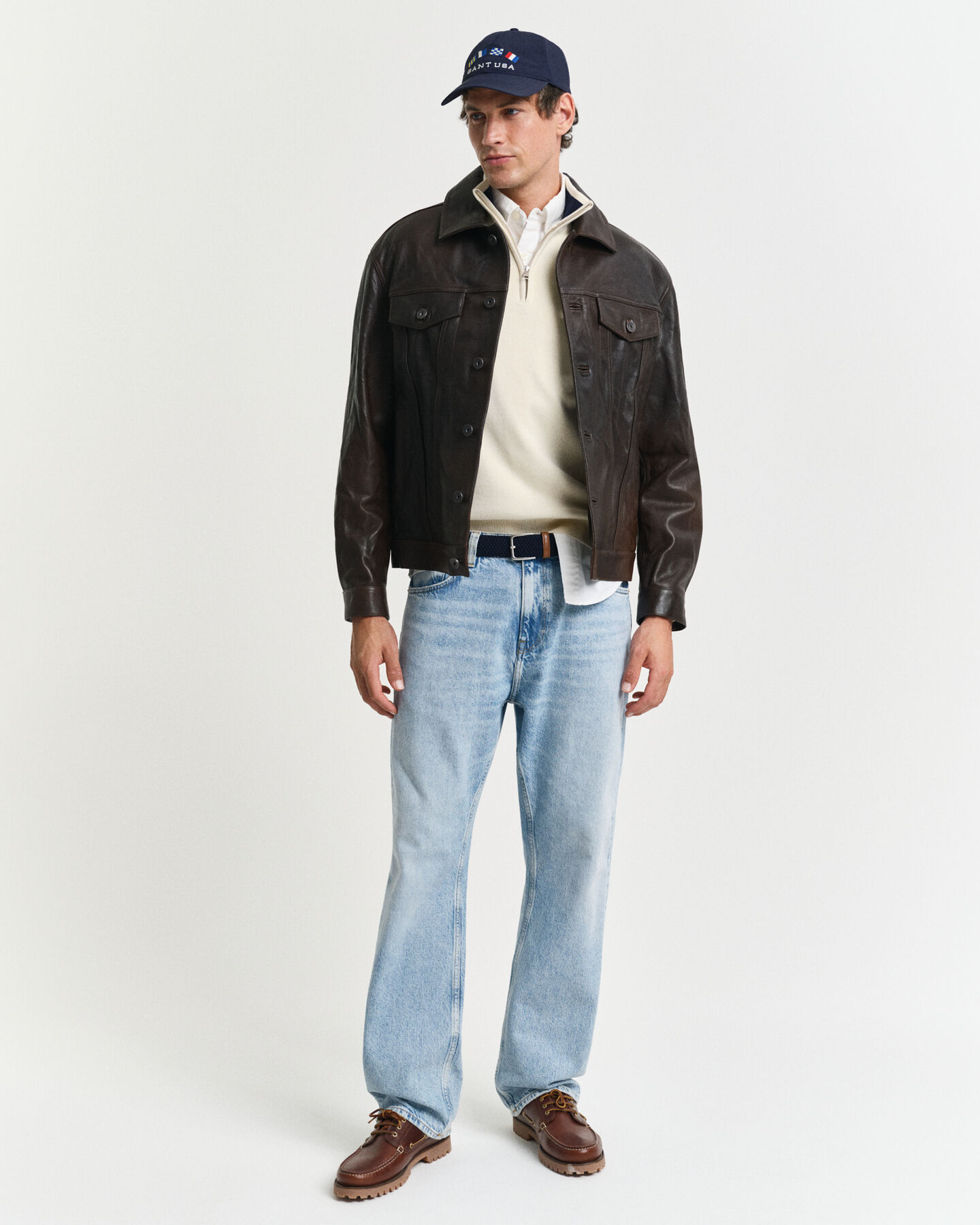 Nautical Flags ‑neulepusero vetoketjukauluksella