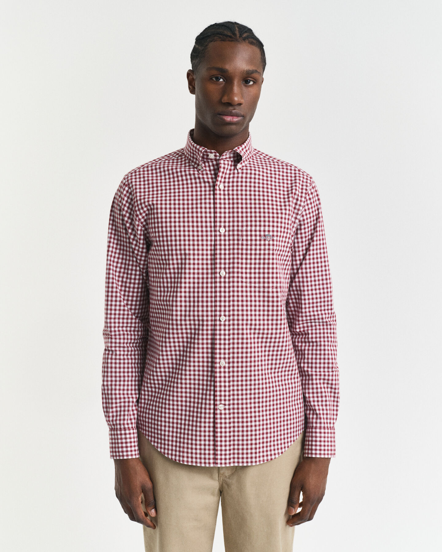 Regular fit ‑mitoitettu Classic Gingham -popliinipaita