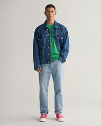 Puuvillapikeeneulepusero, py&ouml;re&auml; p&auml;&auml;ntie