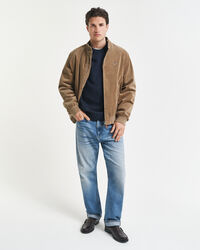 Nyppypintainen villasekoiteneulepusero, pyöreä pääntie