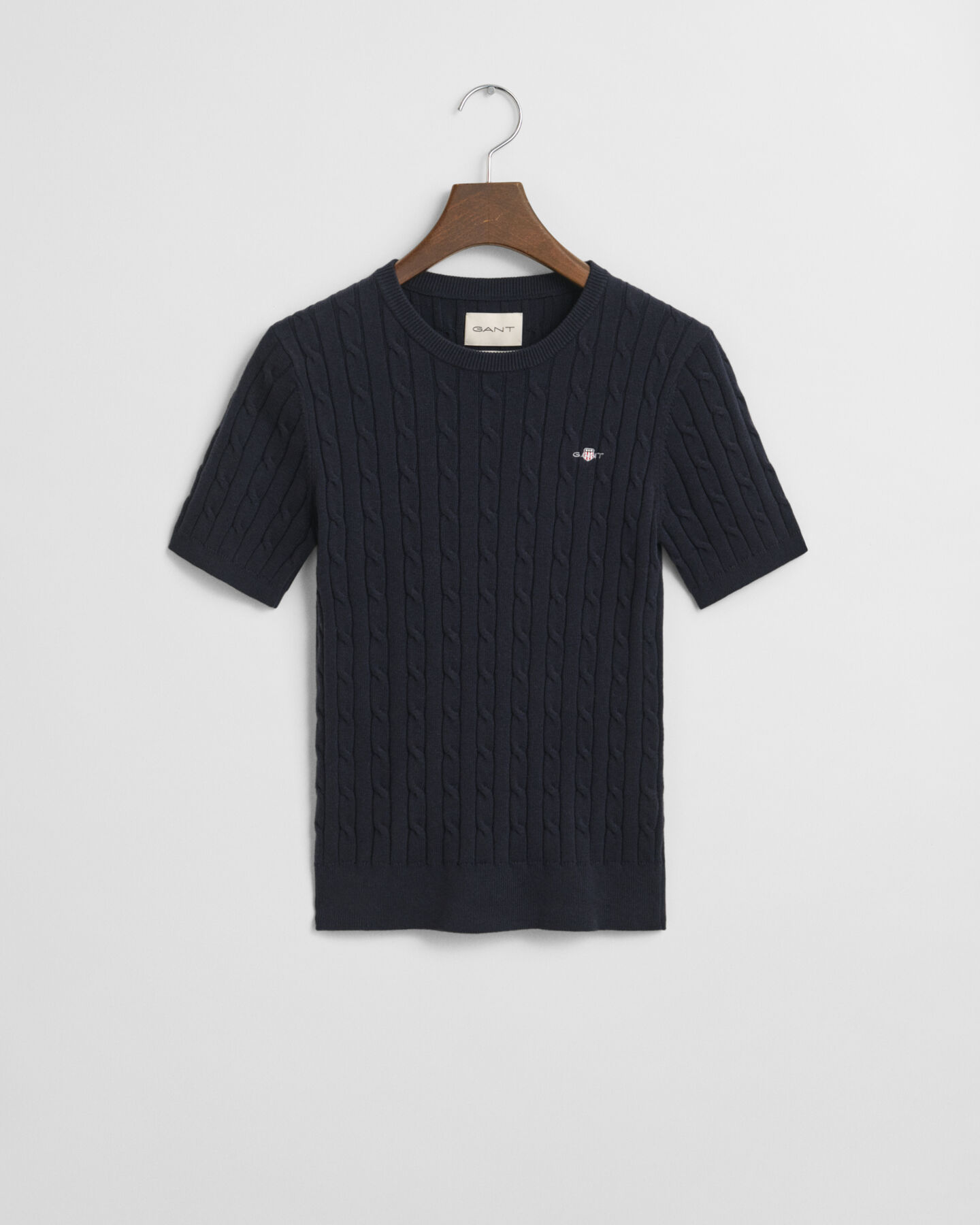 Joustopuuvillainen palmikkoneulepusero